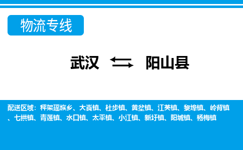 武汉到阳山县物流专线-物流公司直达-